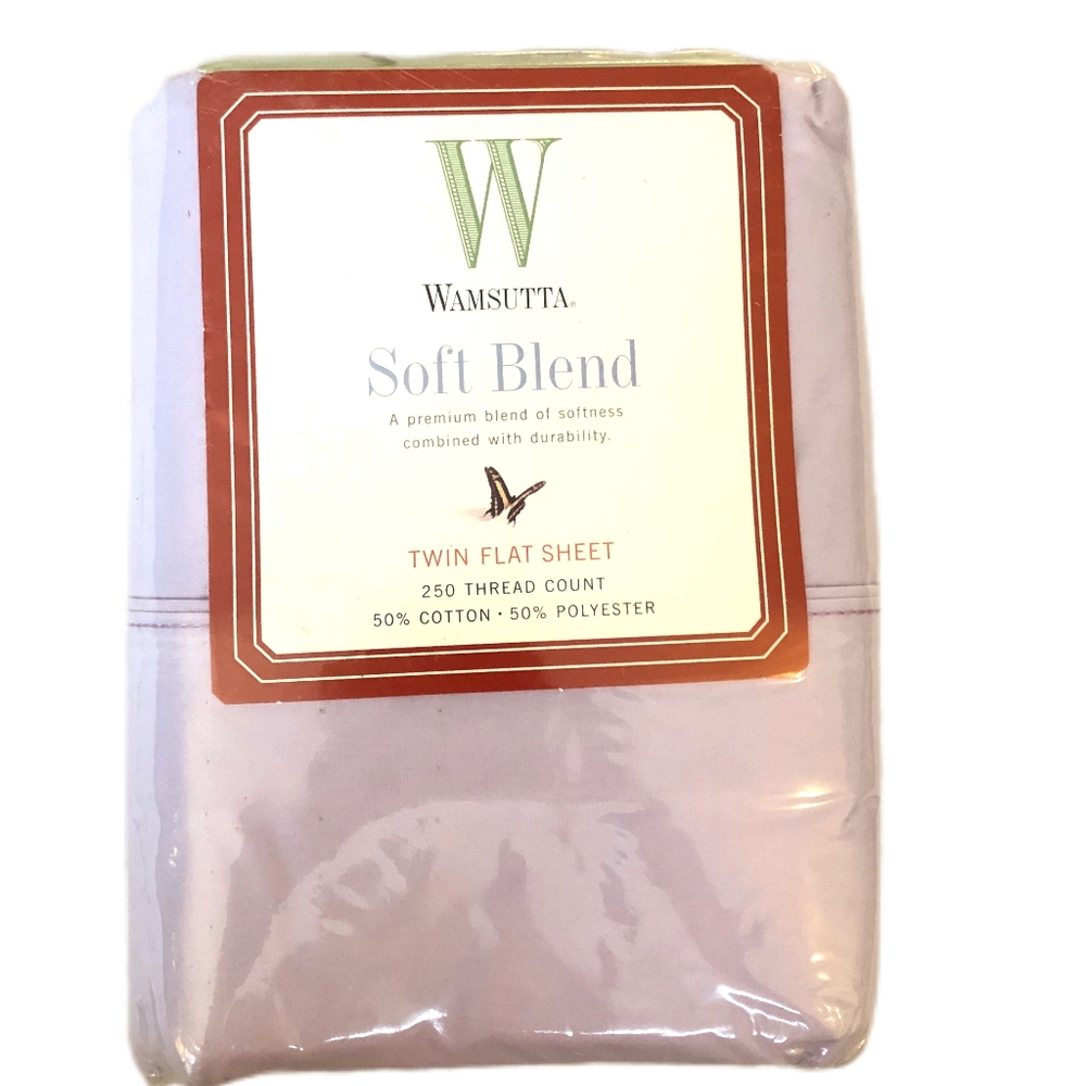 Vintage Wamsutta‎ Soft blend Violet Flat sheet
